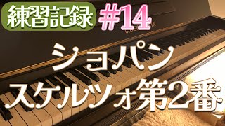 （練習記録14）スケルツォ第2番ショパン【Scherzo No2 Op31  CHOPIN 】 [upl. by Paff]