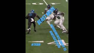 beast beastmode train monster davidmontgomery footballnfl highlightscantstopthegrindmusic [upl. by Judenberg]