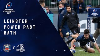 Highlights  Bath Rugby v Leinster Rugby  Round 4 │Heineken Champions Cup Rugby 202122 [upl. by Avlasor]