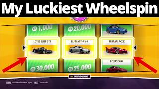 My LUCKIEST Wheelspin In Forza Horizon 5 300 Super Wheelspin Opening [upl. by Ecienaj]