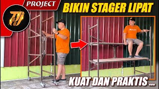 Cara bikin stager lipat praktis dan kuat pakai kawat las materee [upl. by Niccolo249]