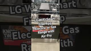 LG Smart Wifi Thin Q free app enabled electric or gas Stove range with air fry blue interior [upl. by Phira147]