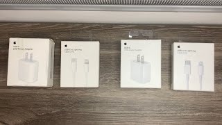 Unboxing cargador Apple Power AdapterCable 20W USBC • Diferencias Fake Genérico vs Original  [upl. by Ydissak920]