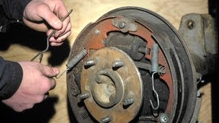 Howto disassemble Rear Brakes on GM [upl. by Ellesor]