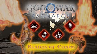 God of War Ragnarok  Blades of Chaos Relic Attacks With upgrades  AbilityPreview [upl. by Audun257]