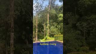 ayatanacoorg ayatana coorg resort waterfall holidays family trending diwali travel [upl. by Ahsiekel]