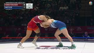 US Olympic Wrestling Trials Amit Elor qualifies for Paris Olympics  womens freestyle 68kg [upl. by Persian]