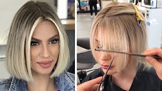 New Trendy Haircuts Ideas For Women  10 Short and Medium Hair Cutting [upl. by Leafar698]