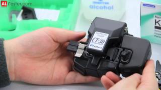 How to use the Fujikura CT30A Fiber Cleaver to Cleave the Optical Fiber Cable [upl. by Lellih]