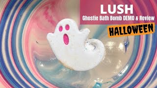 LUSH Halloween Ghostie Bath Bomb DEMO amp Review [upl. by Odysseus]