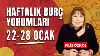 FİLİZ ÖZKOL İLE HAFTALIK BURÇ YORUMLARI  22  28 OCAK 2024 [upl. by Odnama243]