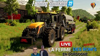 🔴LIVE LA FERME DES ROMS SAISON 2  FERTILISATION ET DEBUT DES FOINS 😀 [upl. by Inva]