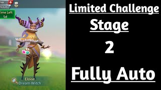 Lords mobile Limited Challenge Saving Dreams Stage 2 Fully AutoDream Witch Stage 2 Fully Auto [upl. by Nwahsauq]