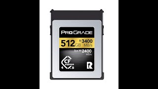 ProGrade CFexpress Type B 40 512GB 3400 MBs amp SDXC UHSII 128GB review [upl. by Dygert]