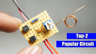 Top 2 Popular Electronics Circuits with 2 Transistors [upl. by Assitruc927]