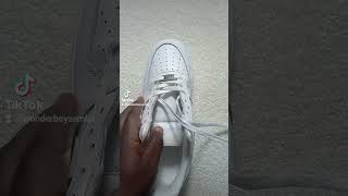 How to lace Nike Air Force 1s sneakers jordan [upl. by Lunsford774]