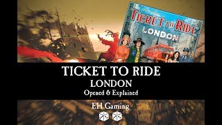 Ticket To Ride London Board Game  Opened amp Explained [upl. by Ingrim]