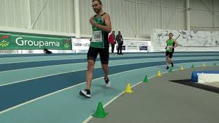 Record France 5000m Indoor Espoir par Gabriel Bordier [upl. by Anawed]