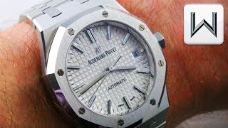 Audemars Piguet Royal Oak MID SIZE 15450STOO1256S Luxury Watch Review [upl. by Nel]