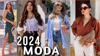 OUTFITS MODA 2024  OUTFITS PRIMAVERA VERANO 2024 Tendencias de Moda Mujer  Ideas de Outfits 2024 [upl. by Hehre794]