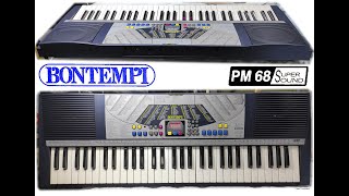 Bontempi PM 68 all DEMO songs [upl. by Gentry476]