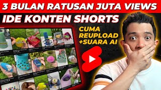 Konten Shorts Pintar Dalam Hitungan Bulan Ratusan Juta Views  Cara Cari Uang di Youtube Shorts [upl. by Mckinney]