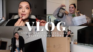 VLOG líčení nákupy v Jysku haul dekorace bytu amp fitko ❤️ [upl. by Hillhouse]