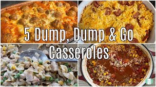 5 Dump and Go Casseroles  Easy Freezer Meals [upl. by Addison461]