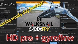 Stabilizing Walksnail HD Pro footage with Gyroflow [upl. by Roxanna]