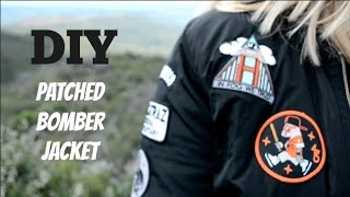 DIY Patched Bomber Jacket [upl. by Alyssa]