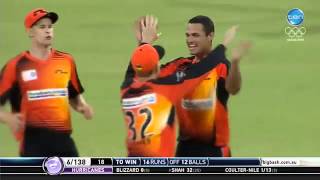 Scorchers v Hurricanes  CoulterNile traps Shah [upl. by Alohs]