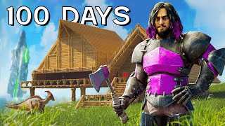 I Played 100 Days of ARK Survival ASCENDED The Island [upl. by Matland]