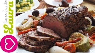 Como hacer CARNE AL HORNO facil y jugosa  Comida Saludable [upl. by Adnylam]