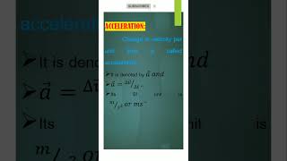 define acceleration  What is Acceleration  physics notes acceleration [upl. by Anoyk]