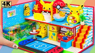 How To Make Cutest Pikachu Miniature House from Cardboard  Easy ❤️ DIY Miniature House  558 [upl. by Jehoash]