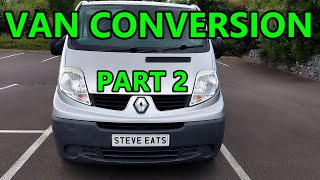 PART 2 My Renault Trafic Camper Van  Day Van Conversion  Cleaning amp Preperation Work [upl. by Alletsyrc]