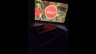 a genuinely legitimate attempt to play osu with a tablet [upl. by Ahsikin]