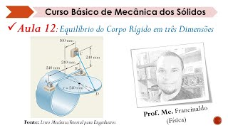 Equilíbrio do Corpo Rígido em Três Dimensões  Aula 12  Mecânica dos Sólidos [upl. by Moss]