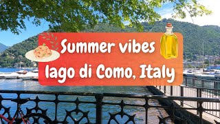 Lago di Como Walking tour【4K】 Lombardy  ITALY travel vlog [upl. by Saber]