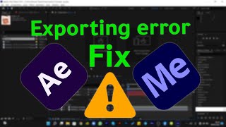 how to fix exporting error in adobe after effect imitrix media encoder downloading error solve [upl. by Oak]