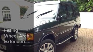 Landrover Discovery1  How to Fit Wheel Arch Extensions [upl. by Ahsakat]