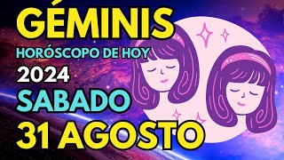 🌌𝐄𝐋 𝐔𝐍𝐈𝐕𝐄𝐑𝐒𝐎 𝐓𝐄 𝐑𝐄𝐂𝐎𝐌𝐏𝐄𝐍𝐒𝐀🌠Horoscopo Géminis Hoy ♊ 31 de Agosto de 2024 💥 [upl. by Kati189]