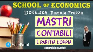 MASTRI CONTABILI e PARTITA DOPPIA esercizio svolto [upl. by Eicirtap215]