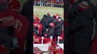 chiefs players do the Swag Surfin Dance to start the 4th Quarter nfl chiefs foryou sports [upl. by Nybor]