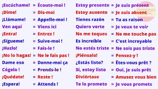 110 Phrases Courtes et Utiles pour apprendre l’Espagnol [upl. by Pate]