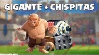 MAZO DE CHISPITAS ACTUALIZADO CON GIGANTE Y MAGOgames play86clash royale [upl. by Morgun861]