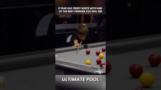 9YearOld Teddy Whites Incredible Billiards Finish  Must See [upl. by Kenlay]