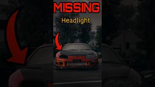 Why SUPRAs One Headlights are missing ⚡  supra toyota automobile [upl. by Teloiv]