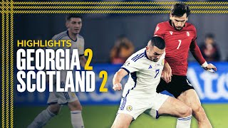 Georgia 22 Scotland  Shankland Scores Late Equaliser  EURO 2024 Qualifier Highlights [upl. by Ynohtnaed]