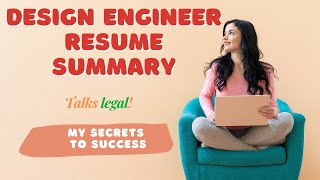 Design Engineer Resume Summary II Best Resume Tips amp Guidance  TalksLegalcom [upl. by Keifer]